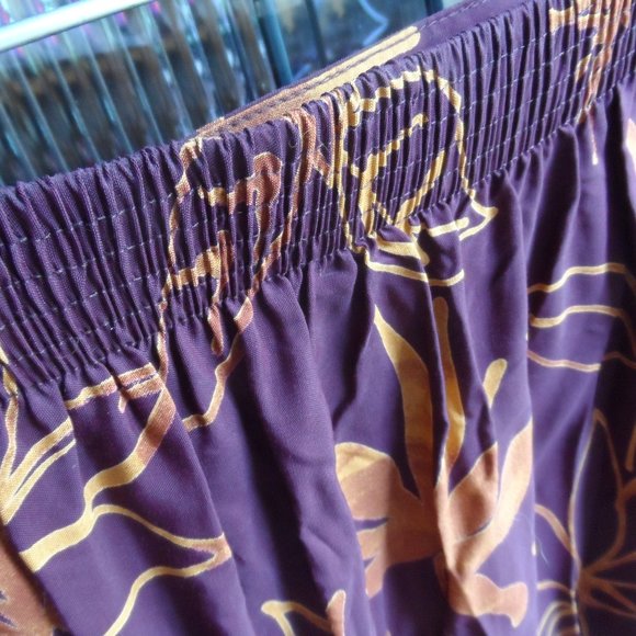 NWT NY & Co. Maxi Brown/Gold Wrap Skirt - Size M - Picture 6 of 9